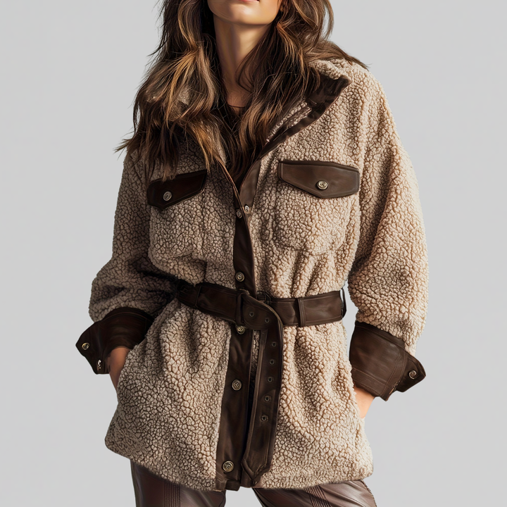 BRIDGET BELTED TEDDY JACKET