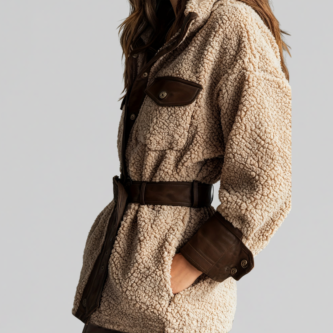 BRIDGET BELTED TEDDY JACKET