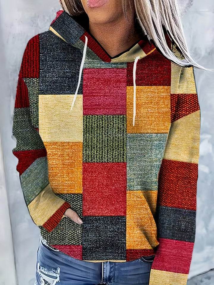 NYARA GEOMETRIC PATTERN SWEATSHIRT