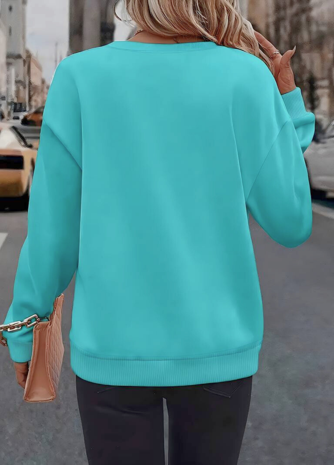 AHUVA HEART FLEECE SWEATSHIRT