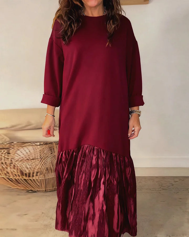ALINA ELEGANT DRESS WITH A DISTINCTIVE SKIRT