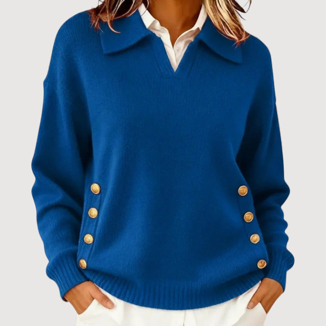 AIRA BUTTON DETAIL SWEATER