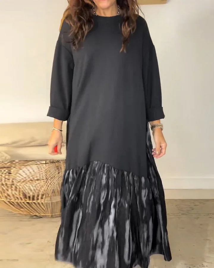 ALINA ELEGANT DRESS WITH A DISTINCTIVE SKIRT