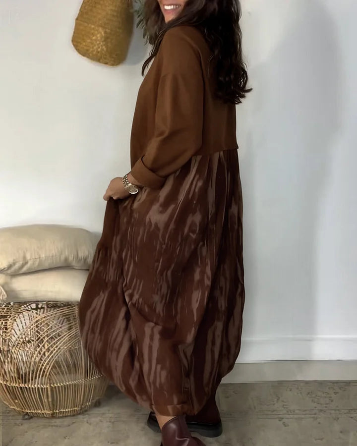 ALINA ELEGANT DRESS WITH A DISTINCTIVE SKIRT