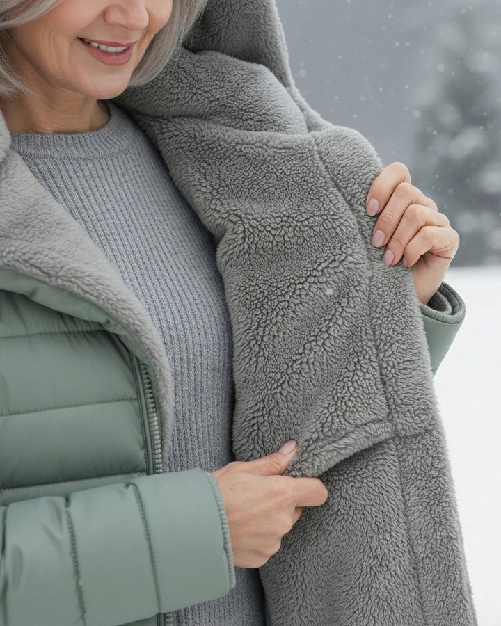 INGRID FLEECE LINED PUFFER COAT