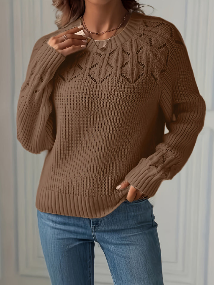 NASIA ELEGANT LONG-SLEEVE SWEATER
