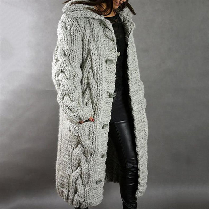 SUZANNE ELEGANT LONGLINE KNIT COAT