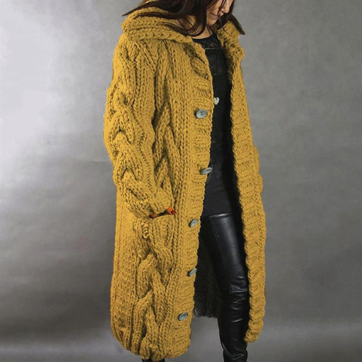 SUZANNE ELEGANT LONGLINE KNIT COAT