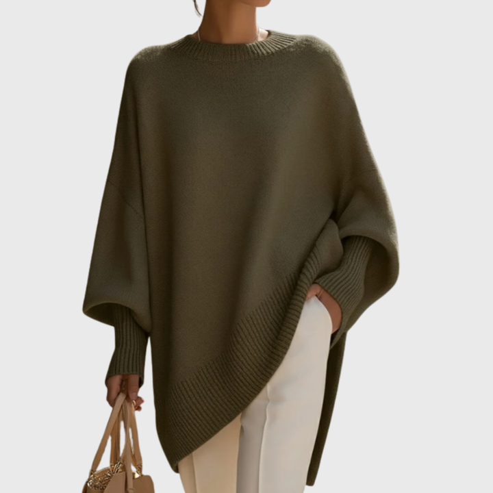 LIVIA OVERSIZED PONCHO PULLOVER