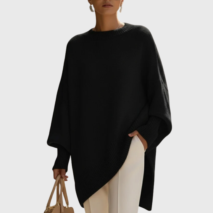 LIVIA OVERSIZED PONCHO PULLOVER