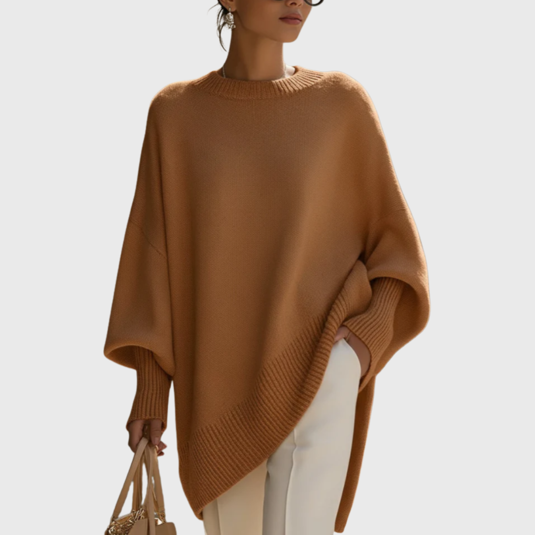LIVIA OVERSIZED PONCHO PULLOVER