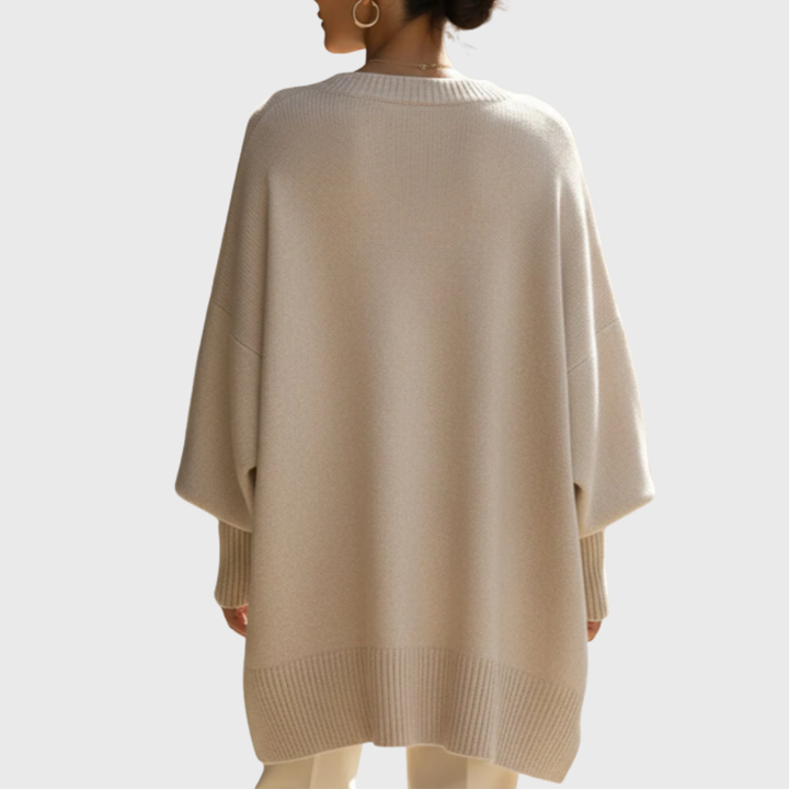 LIVIA OVERSIZED PONCHO PULLOVER