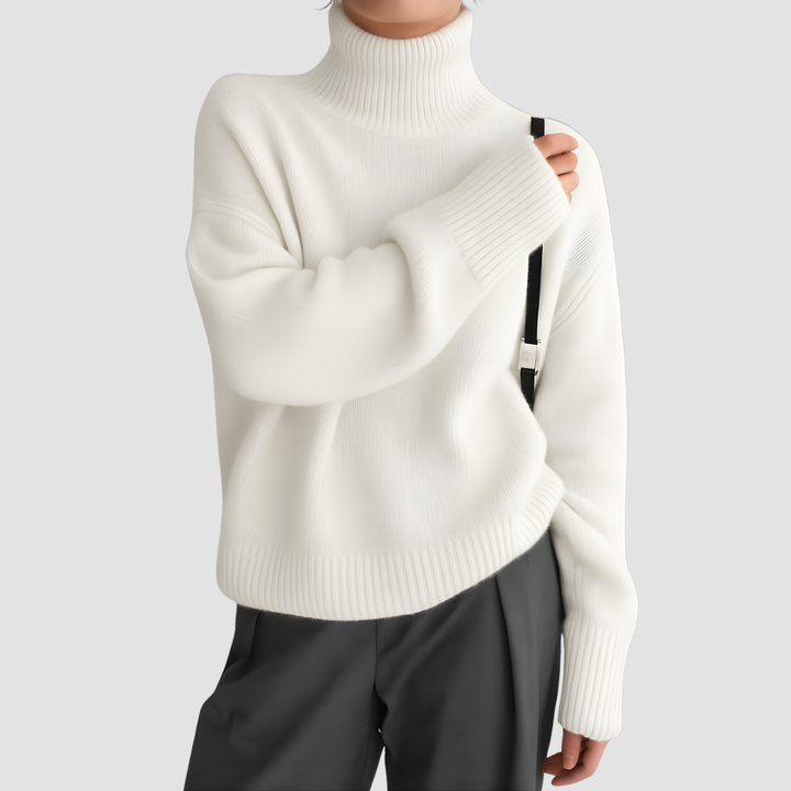 ELARA CASHMERE-BLEND TURTLENECK SWEATER