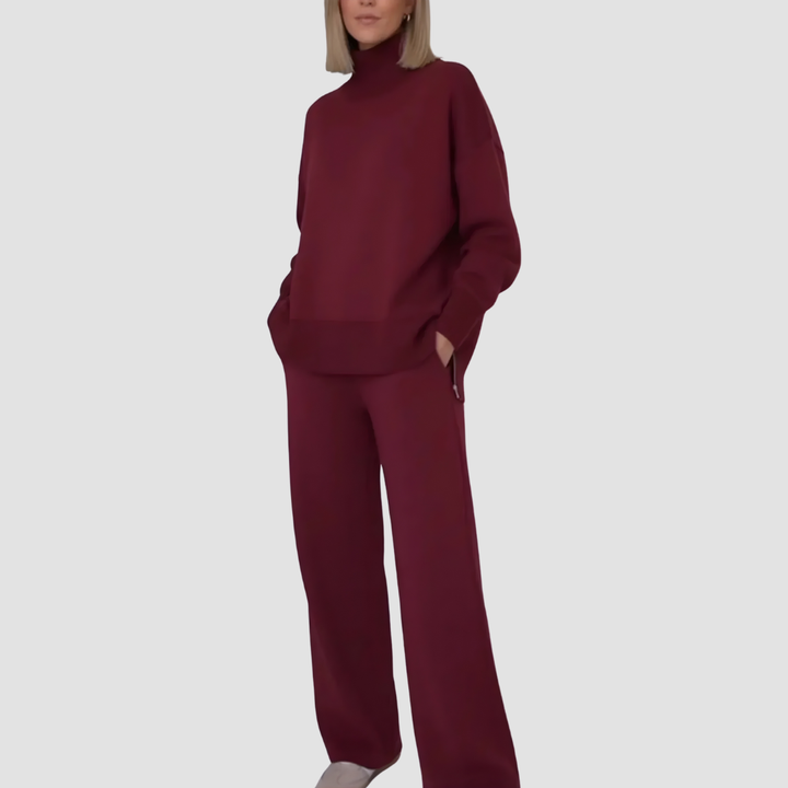 ADRIELLE HIGH-NECK TWO-PIECE SET
