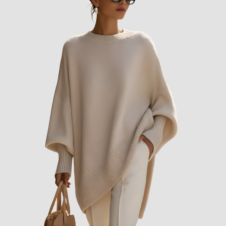 LIVIA OVERSIZED PONCHO PULLOVER