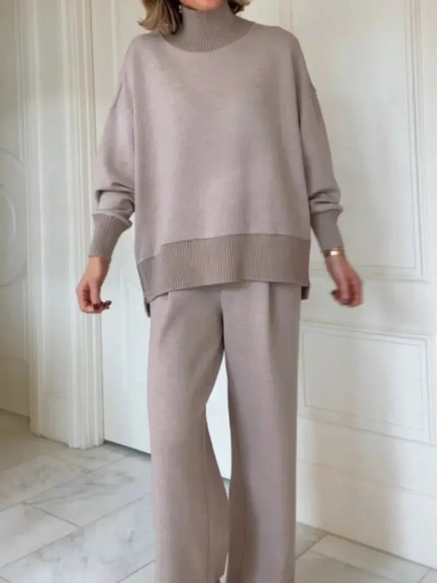 ADRIELLE HIGH-NECK TWO-PIECE SET