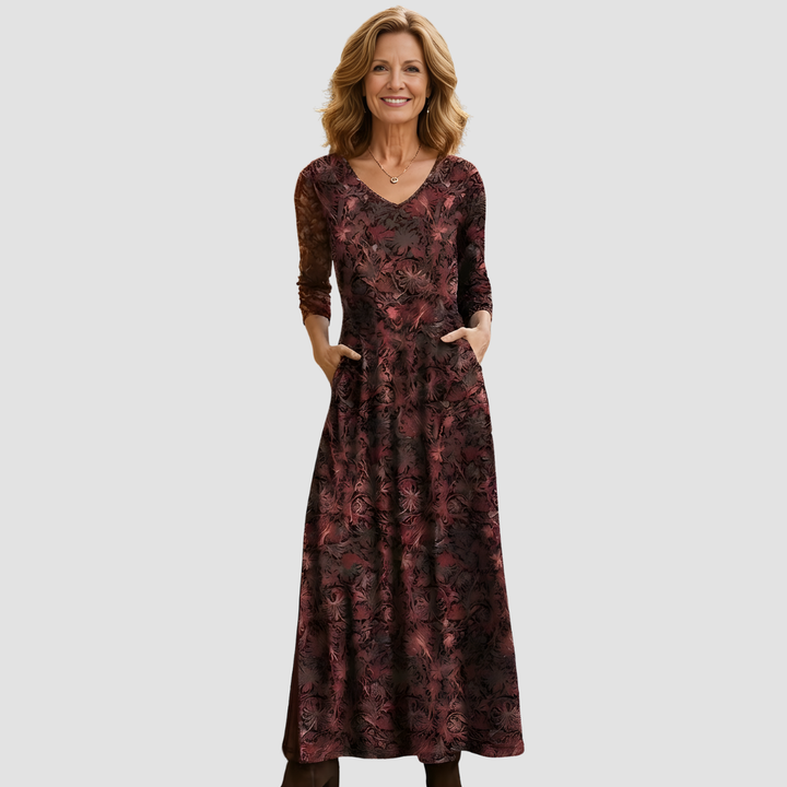 KENDAL FLORAL MAXI DRESS