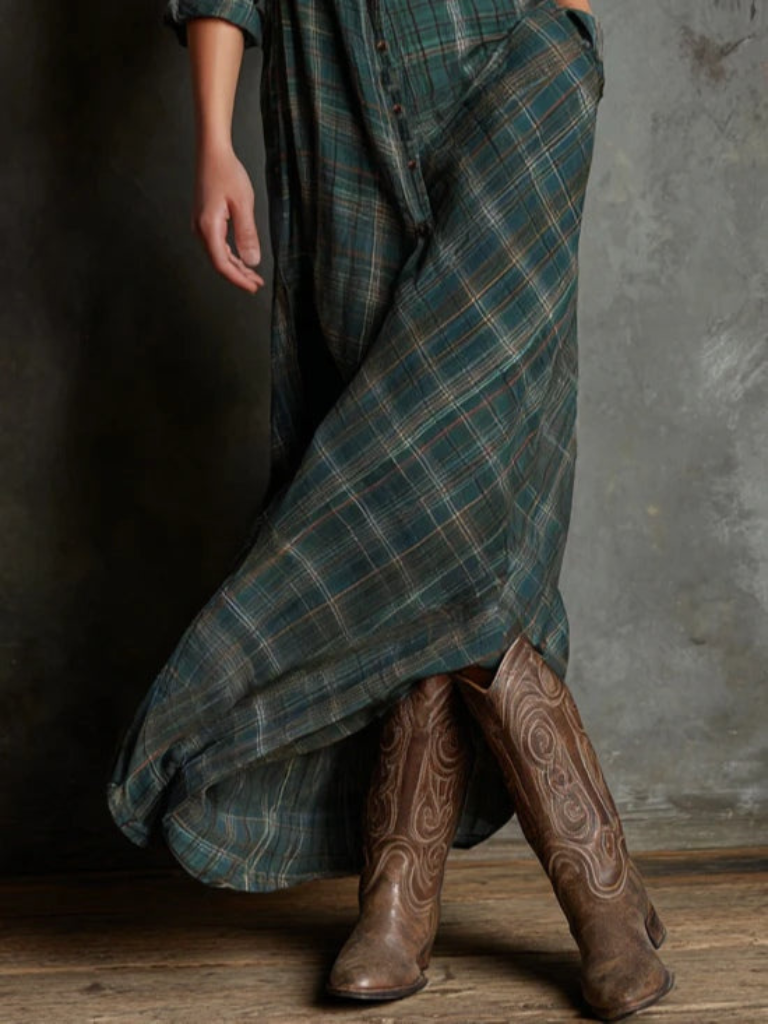 OLIE MAXI SHIRT DRESS