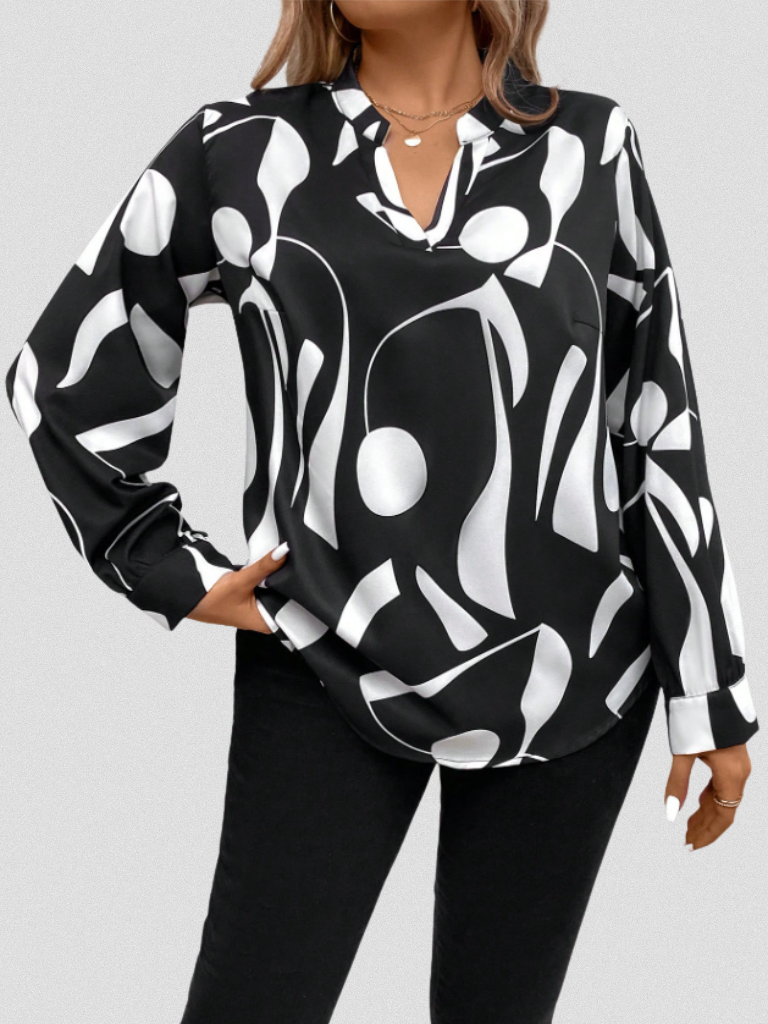 LYRA SATIN LOOK BLOUSE