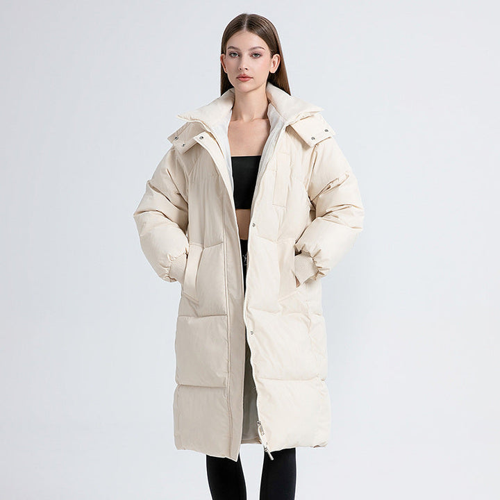 GINA CLASSIC HOODED LONG PUFFER COAT