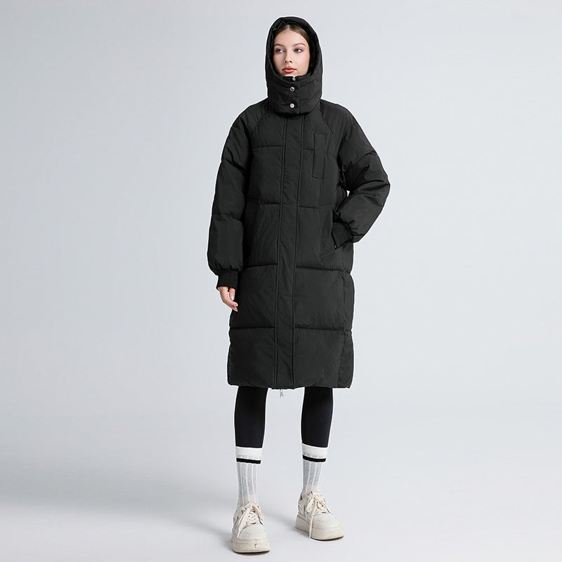 GINA CLASSIC HOODED LONG PUFFER COAT