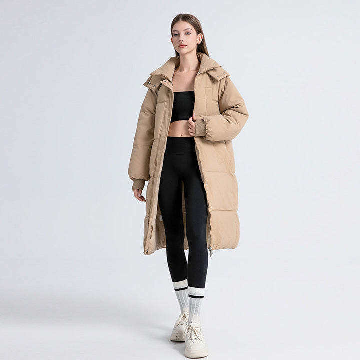 GINA CLASSIC HOODED LONG PUFFER COAT