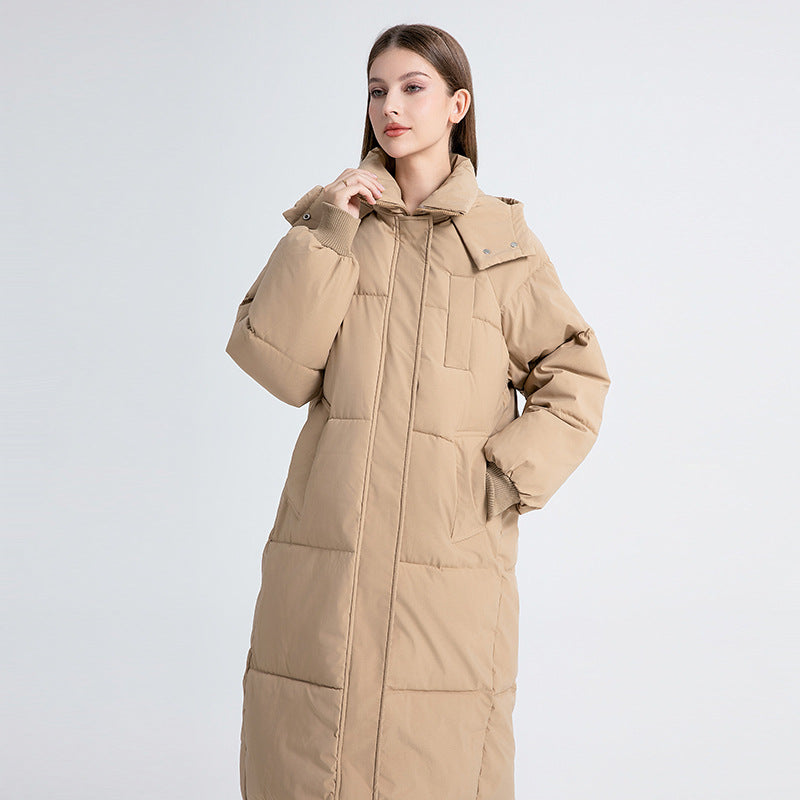 GINA CLASSIC HOODED LONG PUFFER COAT
