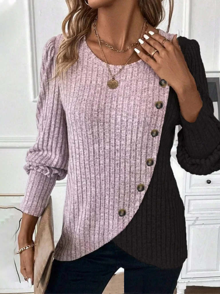 KAIA CASUAL KNIT LONGSLEEVE