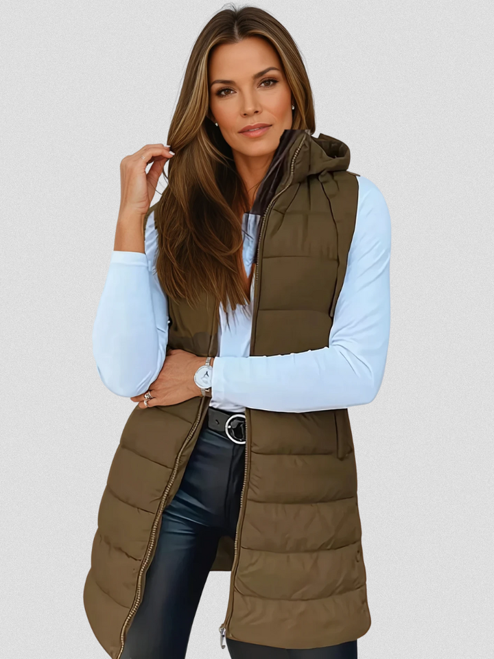 ANASTACIA HOODED PUFFER VEST
