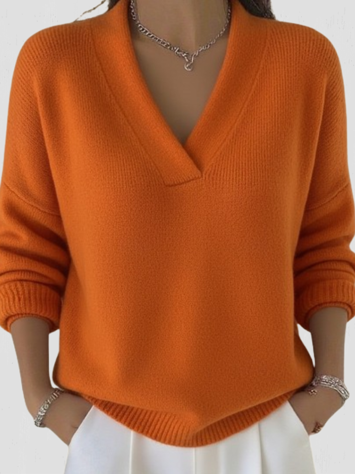 SUSAN V-NECK KNIT SWEATER