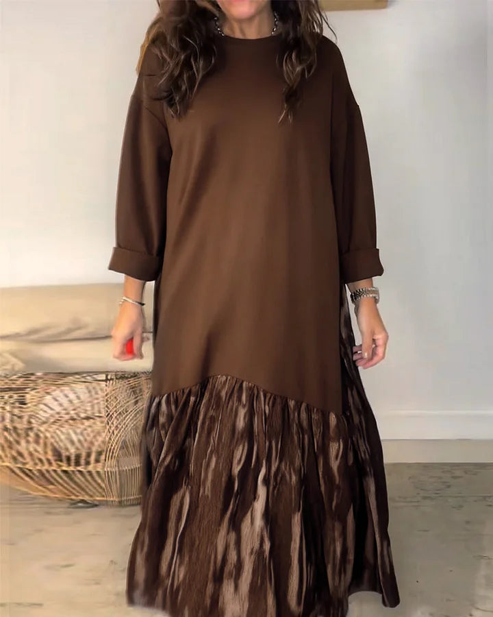 ALINA ELEGANT DRESS WITH A DISTINCTIVE SKIRT