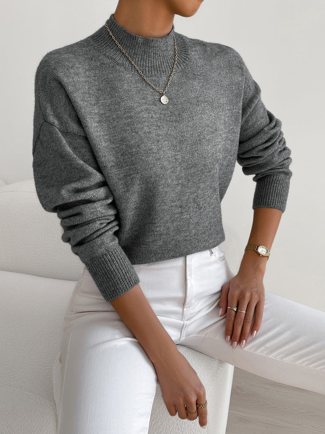 MONACO LUXE CASHMERE-LOOK SWEATER