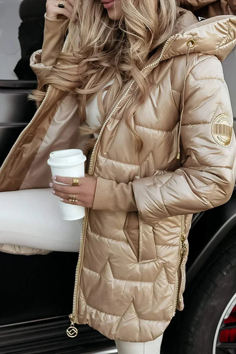 MELINA ELEGANT HOODED WINTER COAT