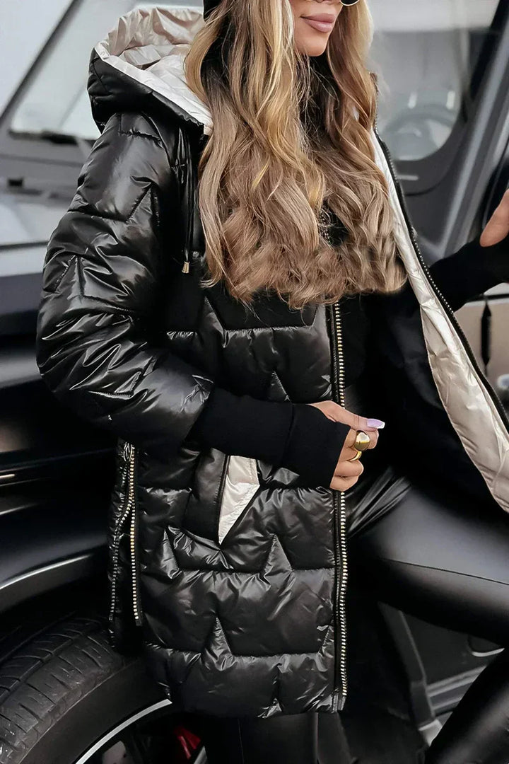MELINA ELEGANT HOODED WINTER COAT