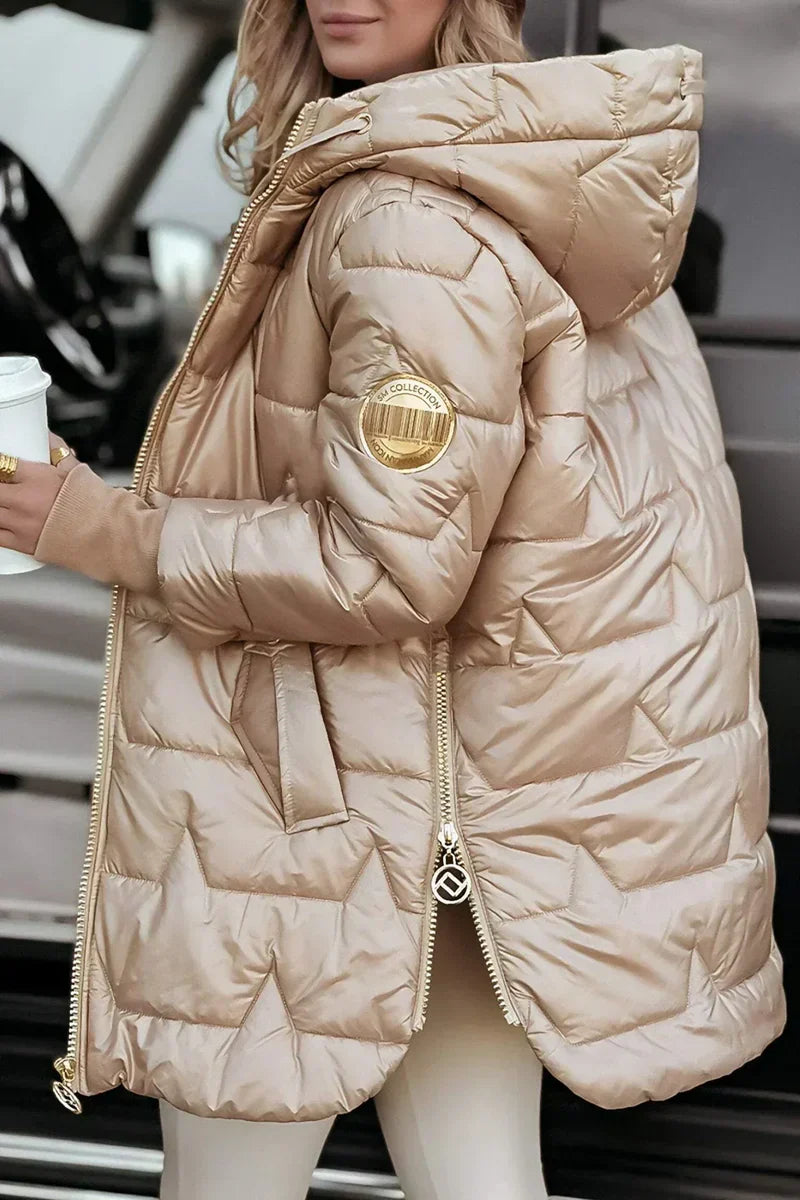 MELINA ELEGANT HOODED WINTER COAT