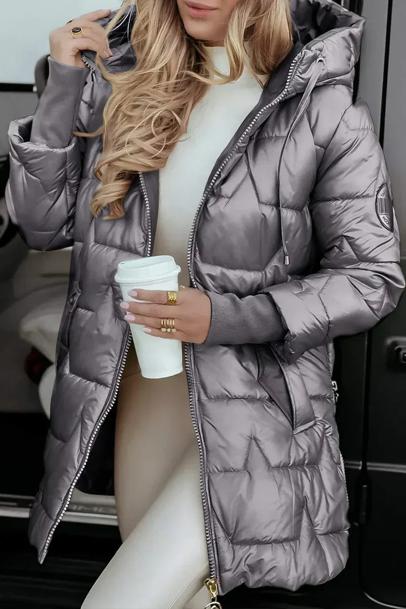 MELINA ELEGANT HOODED WINTER COAT
