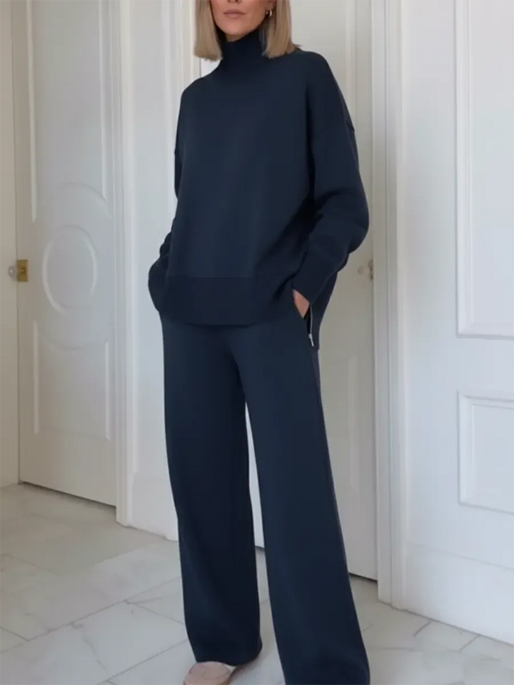 ADRIELLE HIGH-NECK TWO-PIECE SET