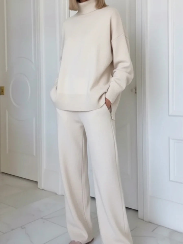 ADRIELLE HIGH-NECK TWO-PIECE SET