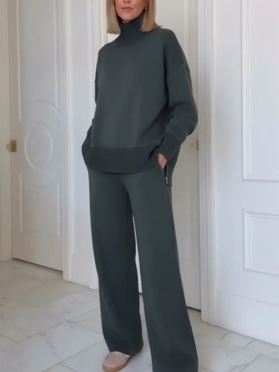 ADRIELLE HIGH-NECK TWO-PIECE SET