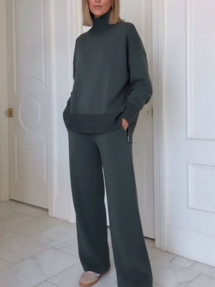 ADRIELLE HIGH-NECK TWO-PIECE SET