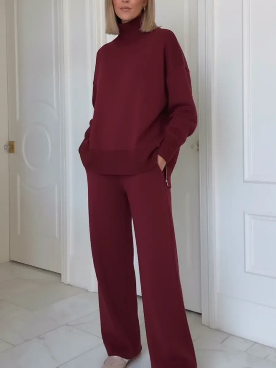 ADRIELLE HIGH-NECK TWO-PIECE SET