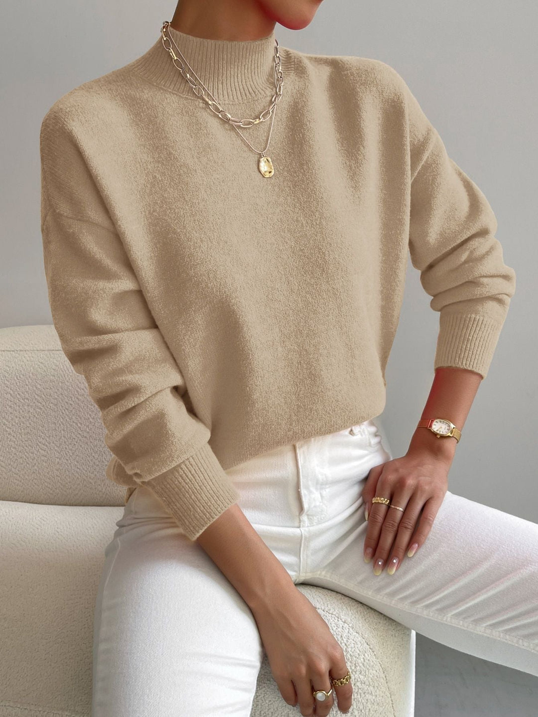 MONACO LUXE CASHMERE-LOOK SWEATER